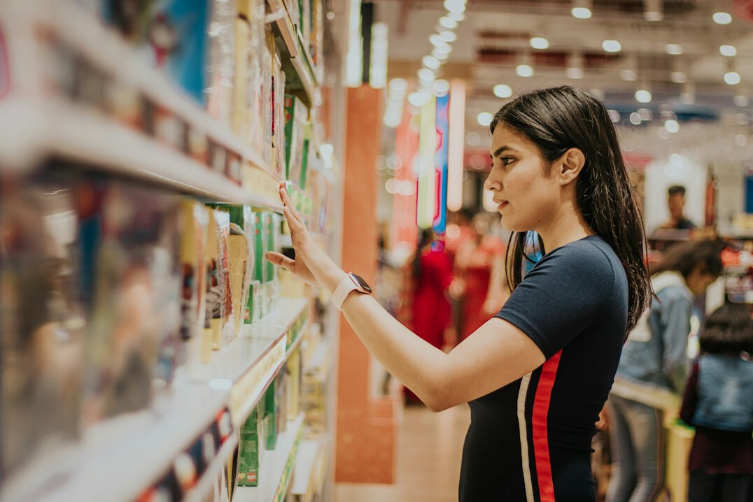 store manager reviewing footage