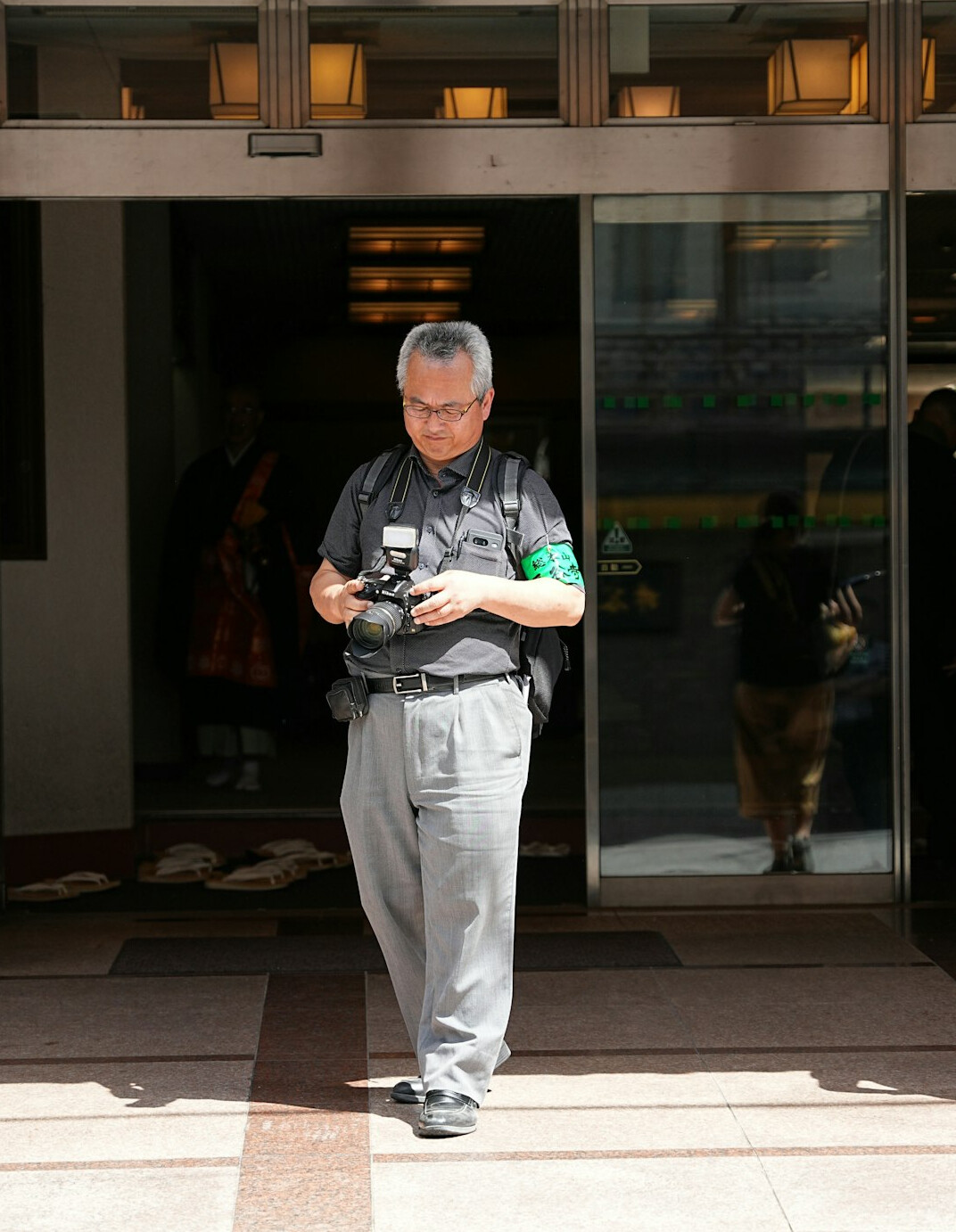 store detective observing customers